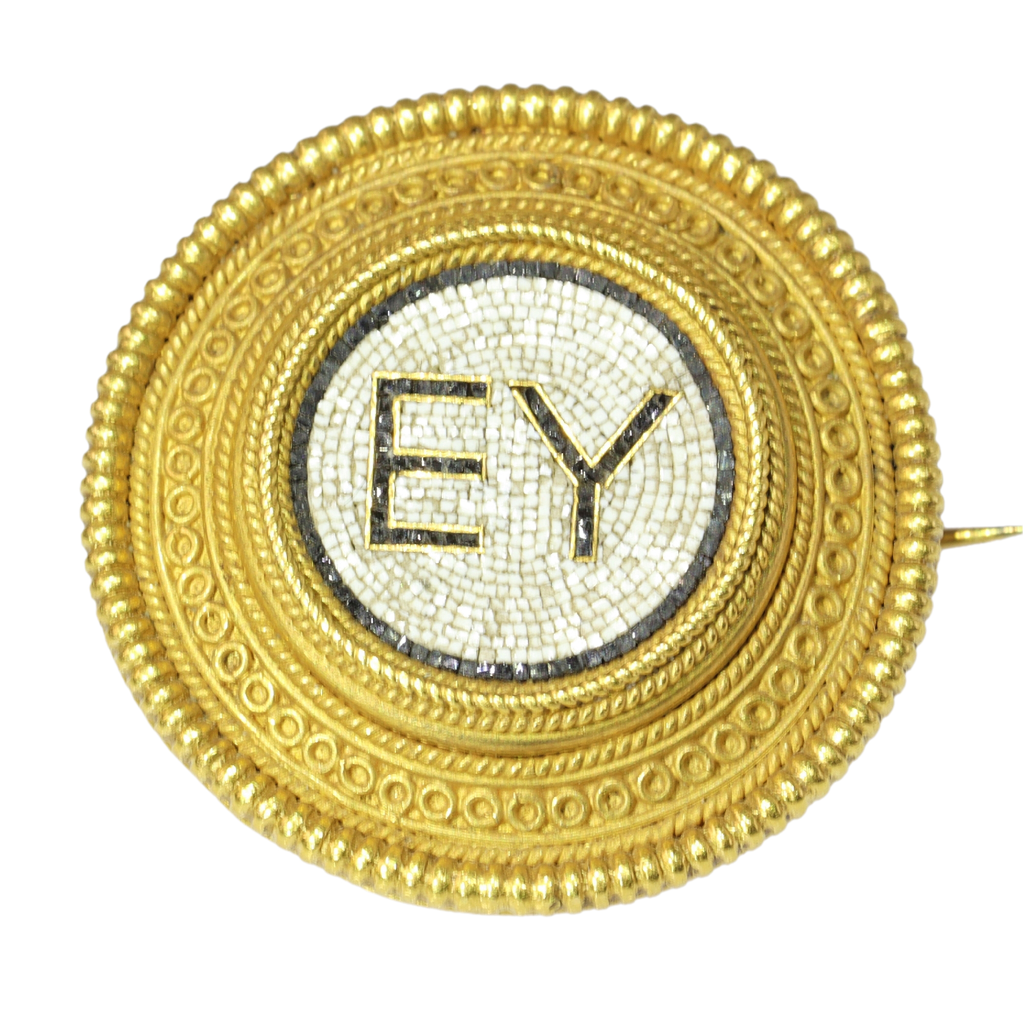 EY – From Greek Health to English Love: Castellani's Victorian Micro Mosaic Brooch